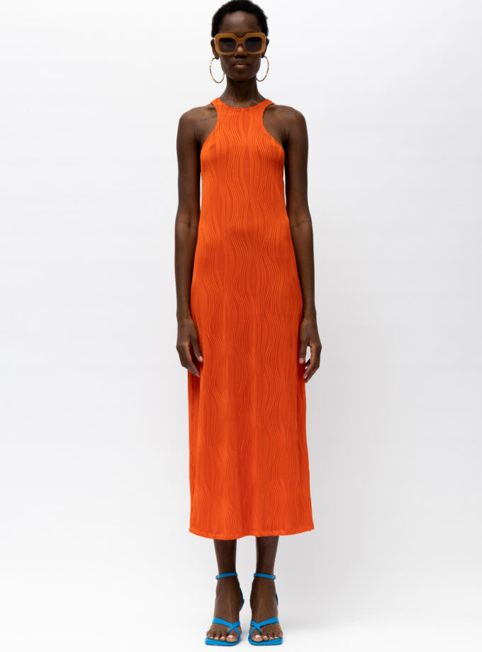 Selene Orange Dress - Mallory The Label