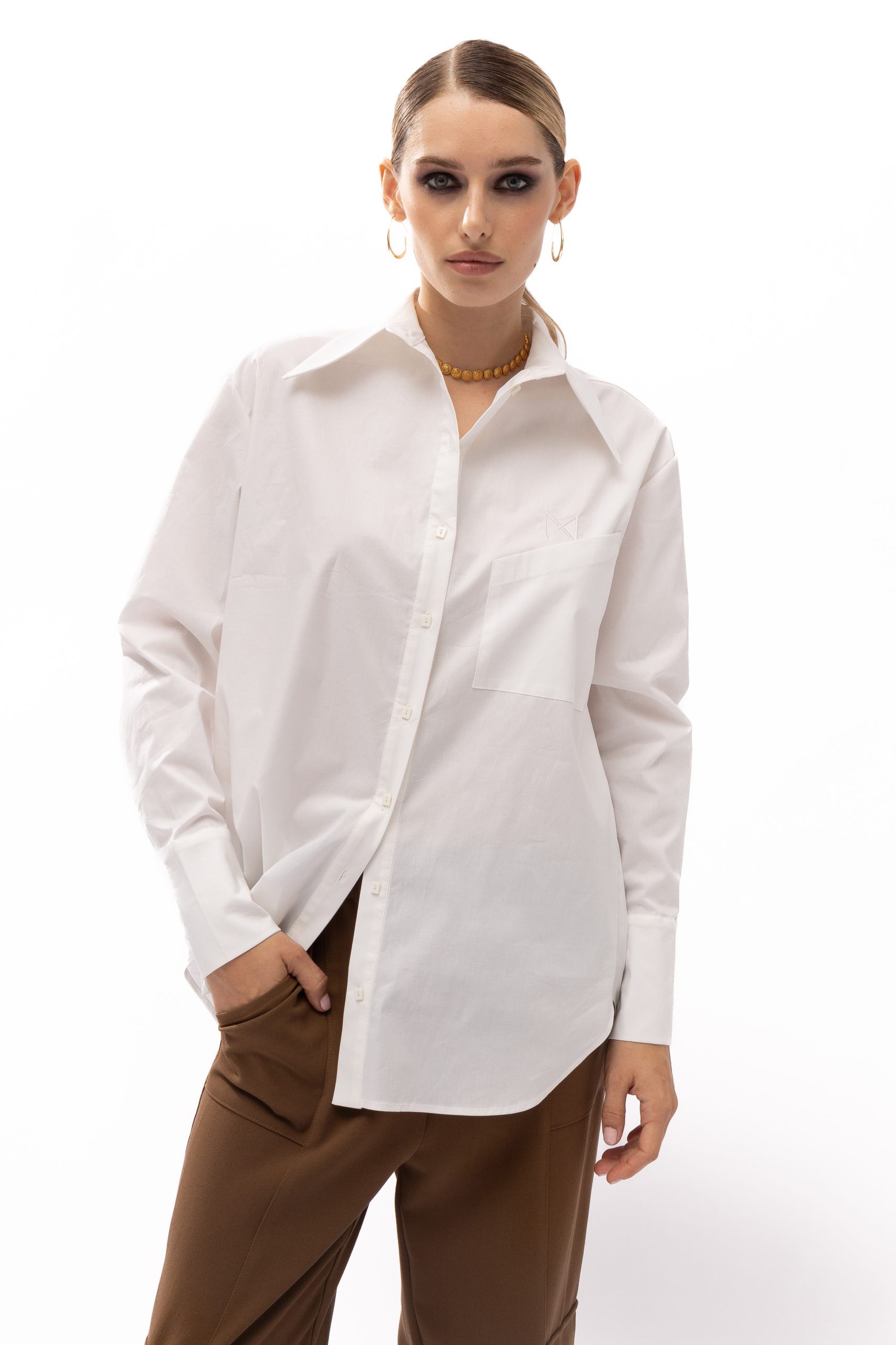 Cosmo White Shirt - Mallory The Label